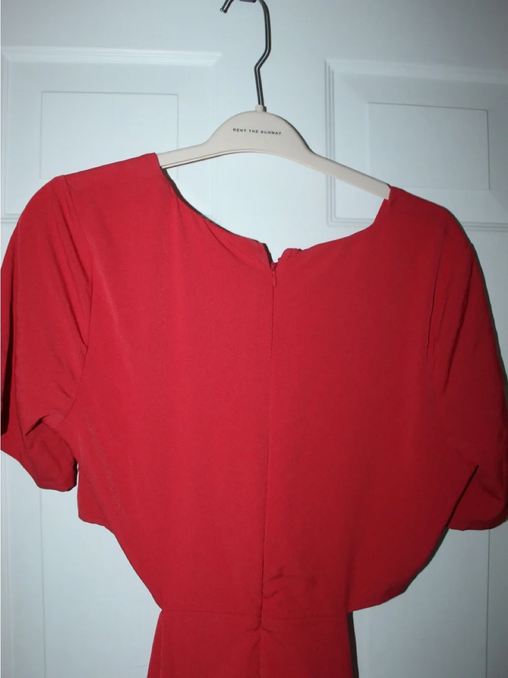Abercrombie & Fitch Red Twist-Front Midi Dress